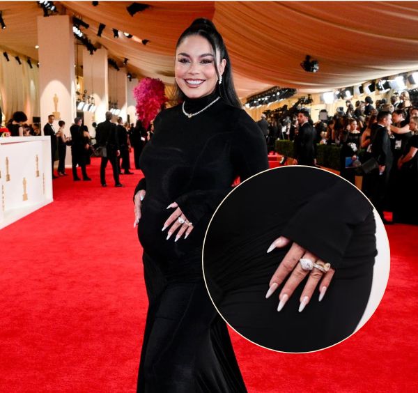 Beyond the Bump: Vanessa Hudgens Nail Art Stuns at the Oscars ...